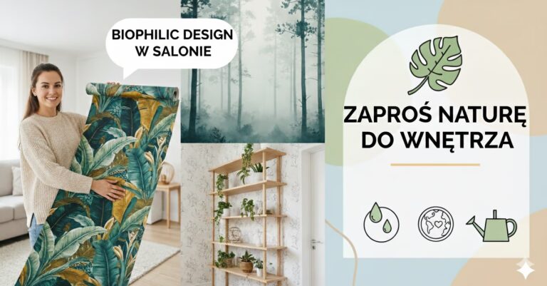 tapety roślinne do salonu